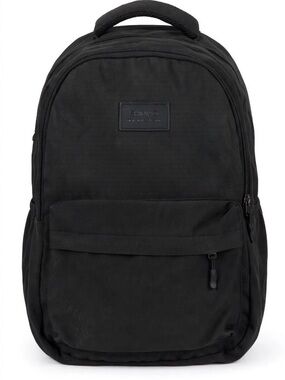 Everyday Black Men's Backpack with Front Pocket